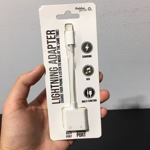 NEW Gabba Goods Lightening Adapter White
